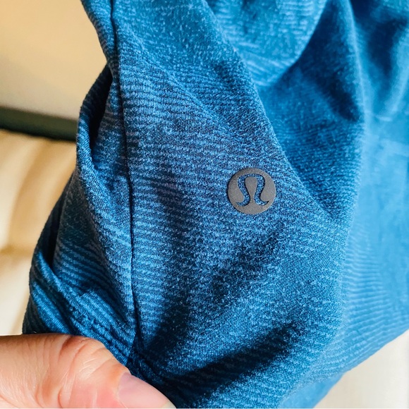 Lululemon Drysense Training Shirt Marble Map Jacquard Blue Borealis Soft Denim - Picture 7 of 7